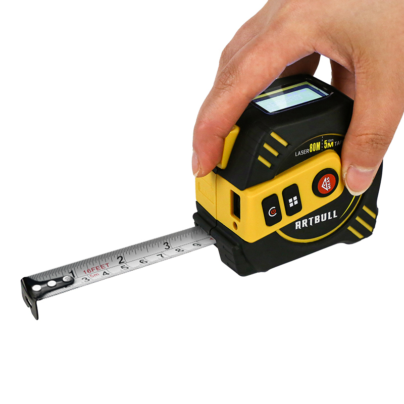 Laser Distance Measure - 3-in-1 multifunctionele laser-afstandsmeter 40m met 5m