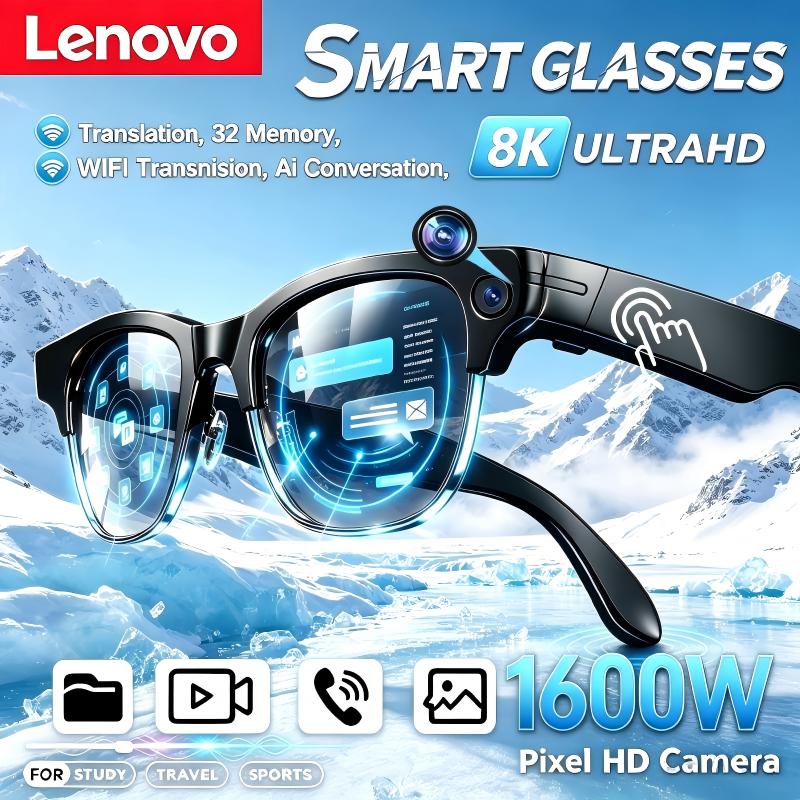 Smart Glasses Ar - Lenovo draadloze AI slimme bril Bluetooth-afstandsbediening