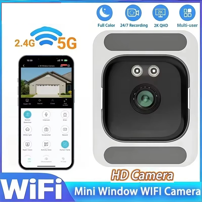 Compact Camera Mirrorless - Camera 2.4/5GHz Wifi Window 1080 HD