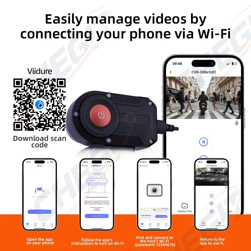 Motorfiets DVR 2K HD WiFi met  - Compact Camera Mirrorless recensie en prijs