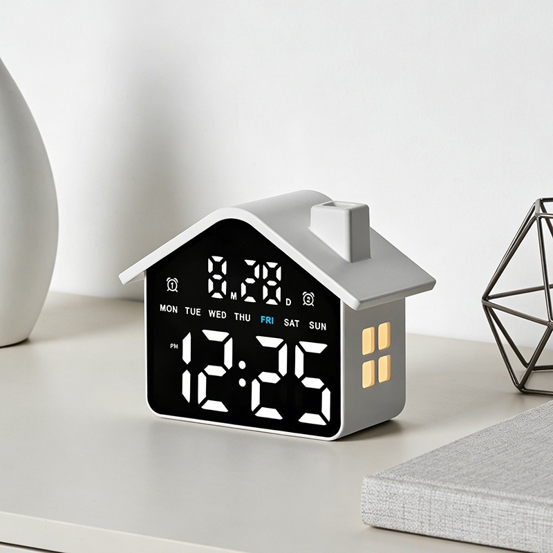 Huisvormige LED-wekker Elektro - Modern Electronics Gadgets recensie en prijs