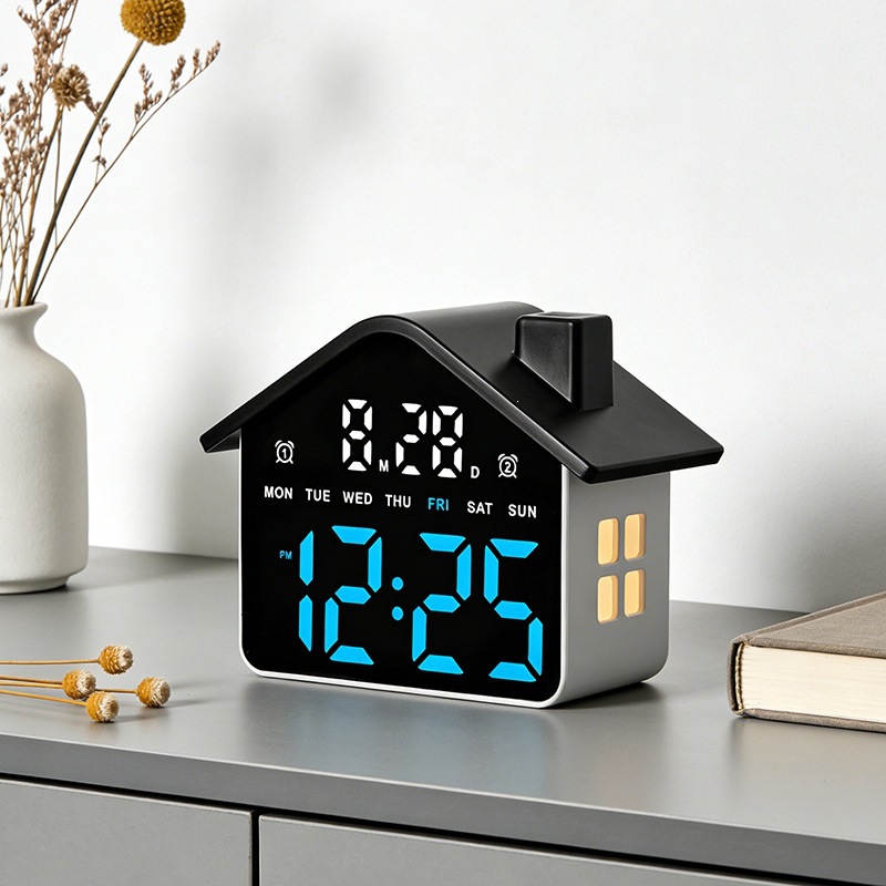 Huisvormige LED-wekker Elektro - Modern Electronics Gadgets recensie en prijs