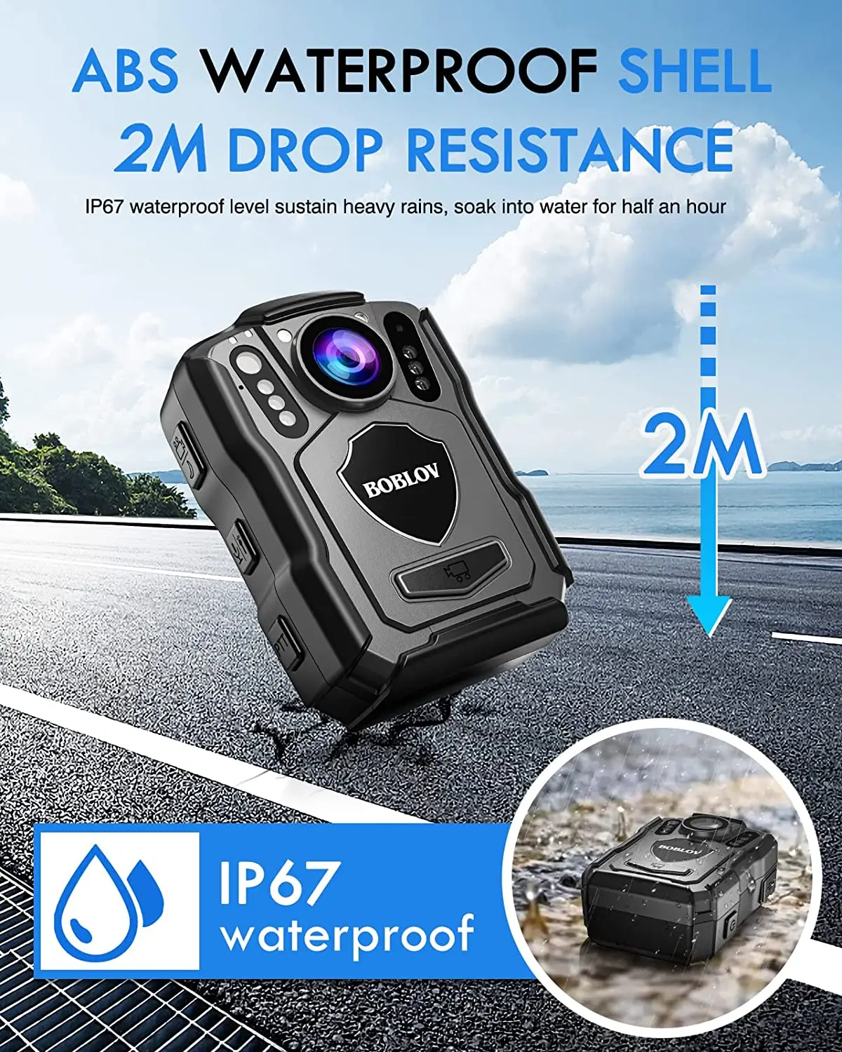 BOBLOV M5 politie-lichaamscame - Compact Camera Mirrorless recensie en prijs
